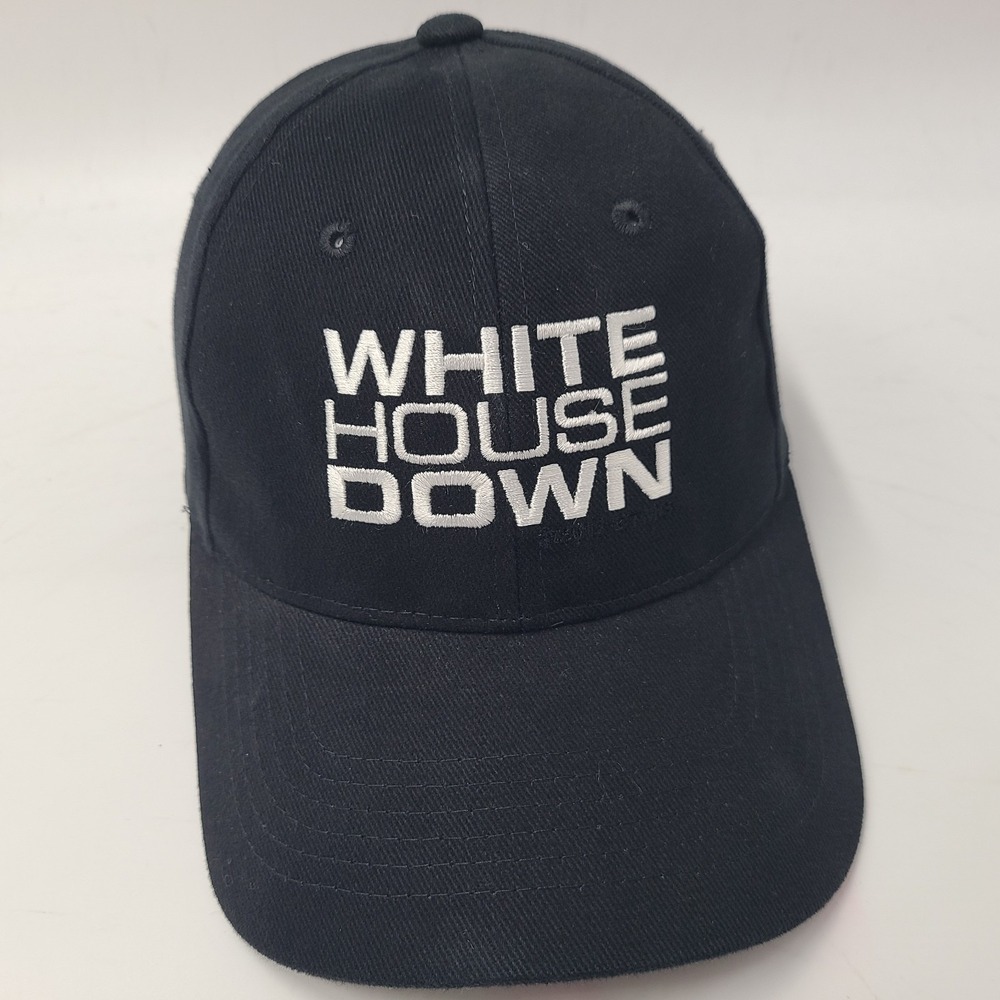 White House Down Movie Promo Hat Adjustable 2013 Action Thriller Strapback Black